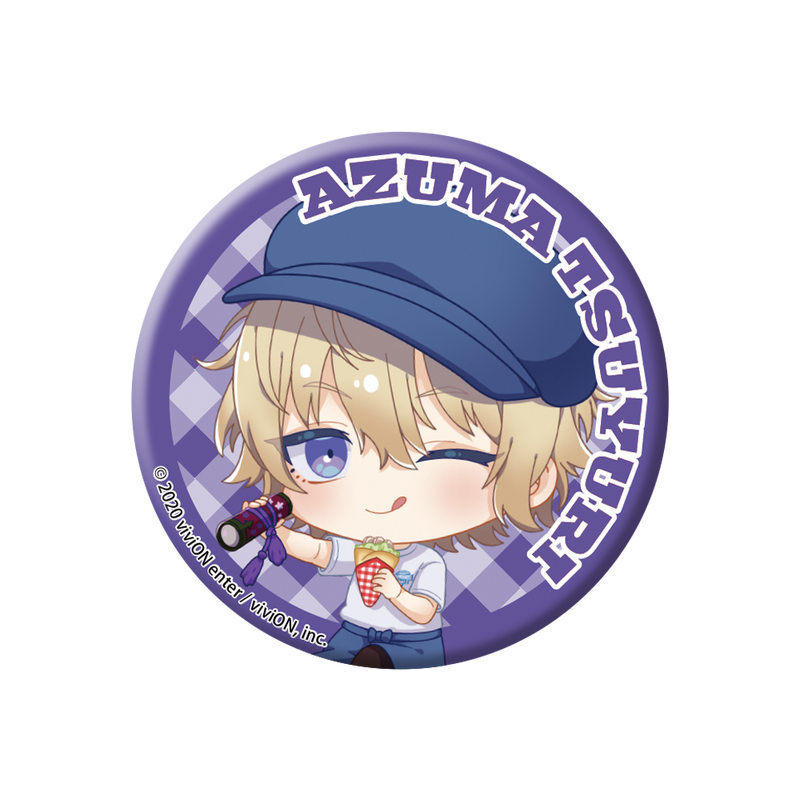 【Clock over ORQUESTA×マリオンクレープ】描き起こしミニキャラ缶バッジ-全12種ランダム-〔予約商品〕