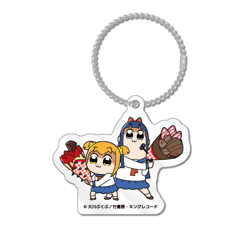 【ポプテピピック×マリオンクレープ】アクリルキーホルダー-全5種ランダム‐〔予約商品〕