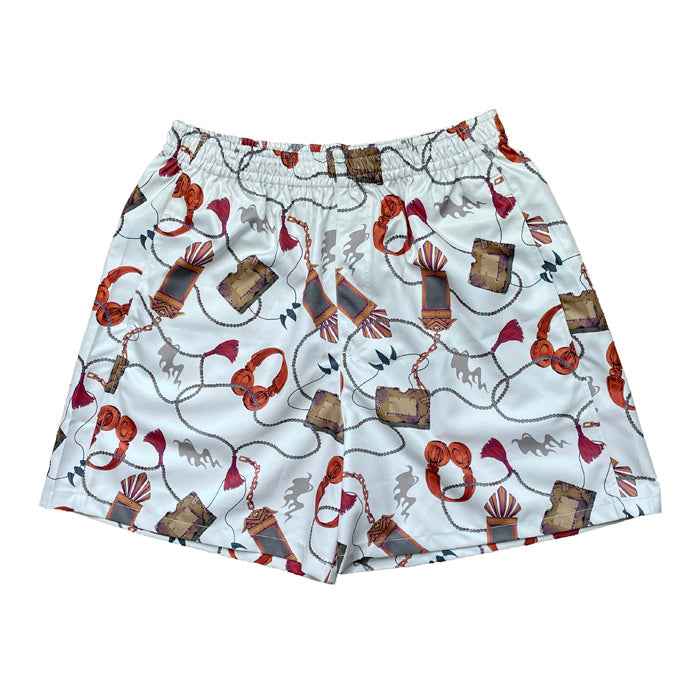 最も優遇 シャーマンキング】総柄ハーフパンツ-white- – culcolle【カル その他