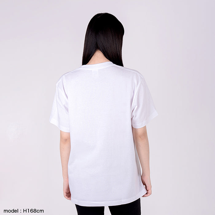 【ギャルと恐竜】Tシャツ ホワイト モデル着用2 背面